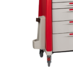 Emergency trolley oxygen holder