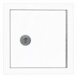 Controlled drugs cabinet – lockable white steel medical storage safe