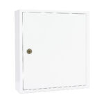 Controlled drugs cabinet – lockable white steel medical storage safe