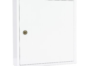 Controlled drugs cabinet – lockable white steel medical storage safe