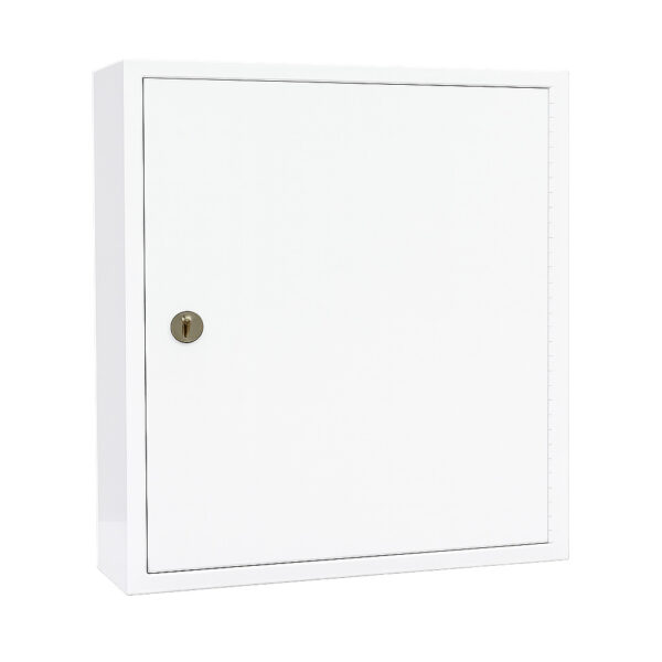 Controlled drugs cabinet – lockable white steel medical storage safe