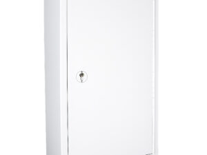 Controlled drugs cabinet – lockable white steel medical storage safe