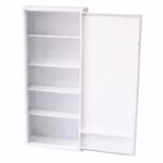 Controlled drugs cabinet – lockable white steel medical storage safe