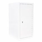 Controlled drugs cabinet – lockable white steel medical storage safe