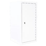 Controlled drugs cabinet – lockable white steel medical storage safe