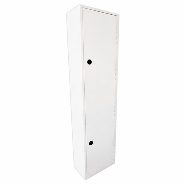 Controlled drugs cabinet – lockable white steel medical storage safe