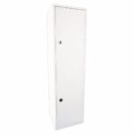 Controlled drugs cabinet – lockable white steel medical storage safe