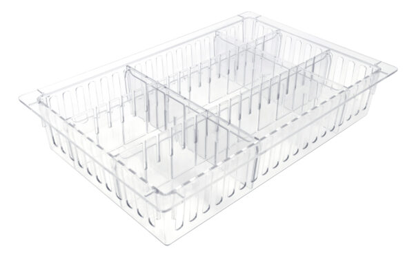 HTM71 tray with dividers NHS storage